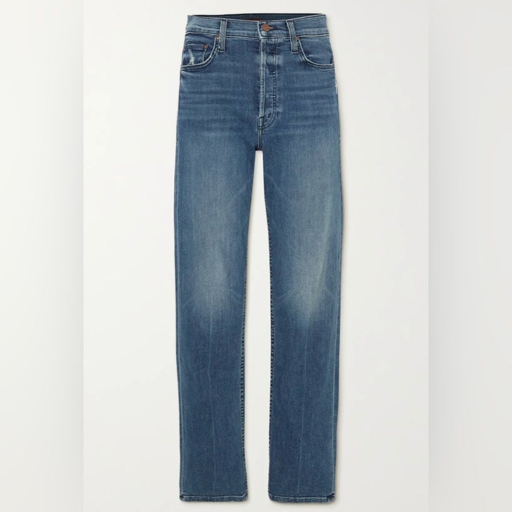 MOTHER The Tomcat Medium Wash Denim Straight Leg Jeans Womens 27